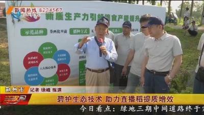 碧护生态技术 助力直播稻提质增效