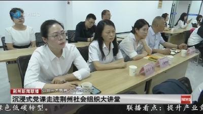 沉浸式党课走进荆州社会组织大讲堂