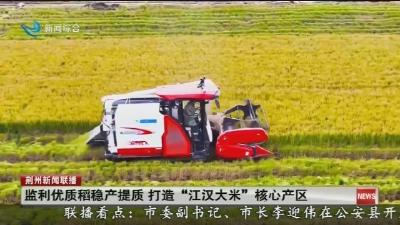 监利优质稻稳产提质 打造“江汉大米”核心产区