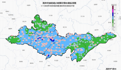 江汉风提醒：荆州雨情简讯