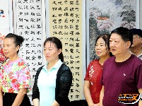 庆七一，石首市举行书画作品展