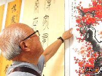 庆七一，石首市举行书画作品展