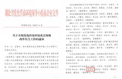 监利市“推进知识产权金融生态建设”项目入选湖北省优化营商环境改革先行试点
