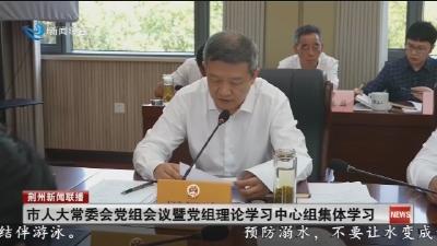 市人大常委会党组会议暨党组理论学习中心组集体学习