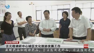 汪元程调研中心城区文化旅游发展工作