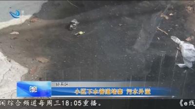 小区下水管道堵塞 污水外溢