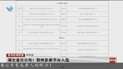 短消息：湖北首次公布!荆州多家平台入选