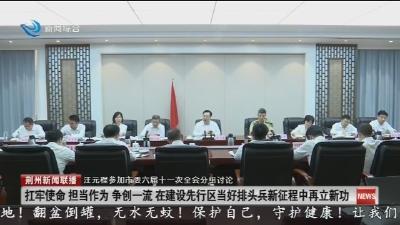 汪元程参加市委六届十一次全会分组讨论