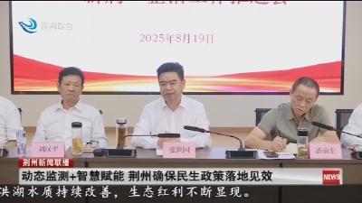 简讯：动态监测+智慧赋能 荆州确保民生政策落地见效