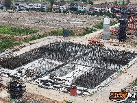 李埠长江公铁大桥北岸引桥施工按下快进键
北岸塔柱建设高度已超过150米