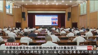 市委理论学习中心组开展2025年第12次集体学习