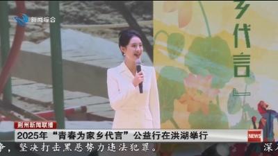 2025年“青春为家乡代言” 公益行在洪湖举行