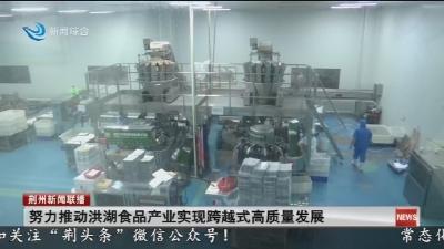 努力推动洪湖食品产业实现跨越式高质量发展