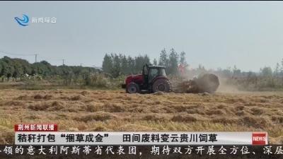 秸秆打包“捆草成金”  田间废料变云贵川饲草	