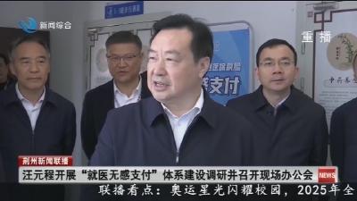 汪元程开展“就医无感支付” 体系建设调研并召开现场办公会