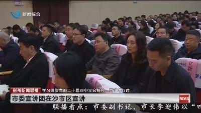 市委宣讲团在沙市区宣讲