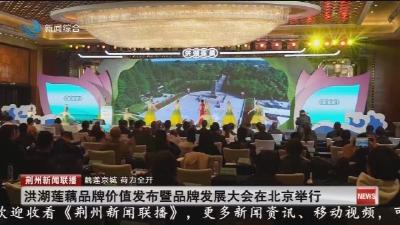 洪湖莲藕品牌价值发布暨品牌发展大会在北京举行