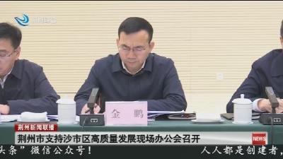 荆州市支持沙市区高质量发展现场办公会召开