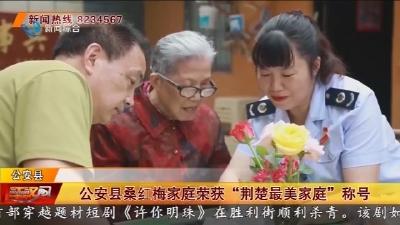公安县桑红梅家庭荣获“荆楚最美家庭”称号