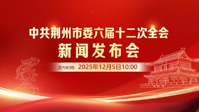 江汉风直播｜中共荆州市委六届十二次全会新闻发布会