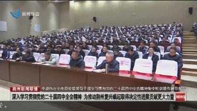 李迎伟在全市县处级领导干部学习贯彻党的二十届四中全会精神集中轮训班作辅导报告