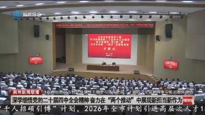 汪元程出席全市县处级领导干部学习贯彻党的二十届四中全会精神集中轮训班开班式