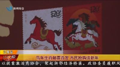 马年生肖邮票首发市民抢购迎新年