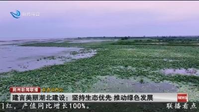 建言美丽湖北建设 :  坚持生态优先  推动绿色发展