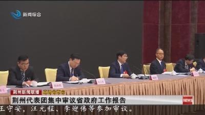 荆州代表团集中审议省政府工作报告