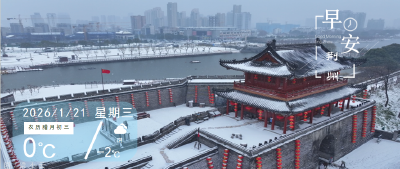 早安·荆州 |航拍雪中荆州