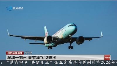 短消息： 深圳一荆州  春节加飞12班次