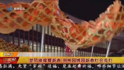 楚风璀璨耀新春 荆州园博园新春灯会亮灯