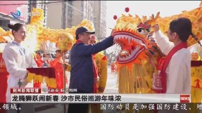 龙腾狮跃闹新春  沙市民俗巡游年味浓