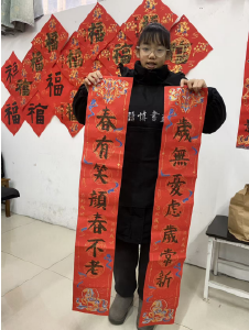 【全民写春联】沙市区实验小学叶馨然：笔墨书春意，春联寄安康