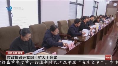 市政协召开党组(扩大)会议