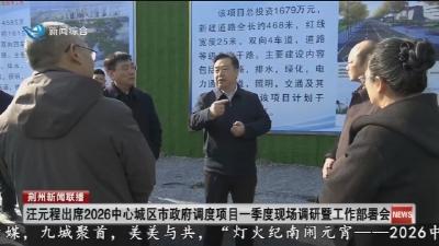 汪元程出席2026年度中心城区市政府调度项目一季度现场调研暨工作部署会议