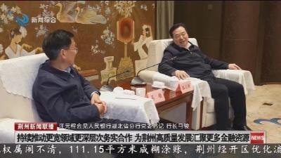 汪元程会见人民银行湖北省分行党委书记  行长马骏