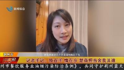 记者手记 :  技在手  情在乡   楚商担当舍我其谁