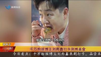 千万粉丝博主刘雨鑫打卡荆州美食