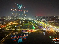 图集 | “荆州十二时辰·荆马之夜”无人机秀点亮古城夜空