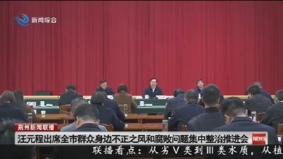 汪元程出席全市群众身边不正之风和腐败问题集中整治推进会