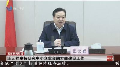 汪元程主持研究中小企业金融方舱建设工作
