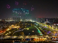 图集 | “荆州十二时辰·荆马之夜”无人机秀点亮古城夜空