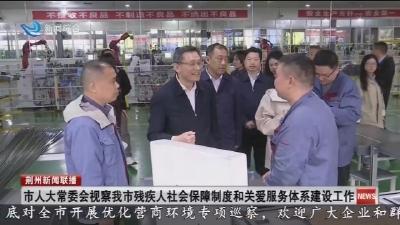 市人大常委会视察我市残疾人社会保障制度和关爱服务体系建设工作