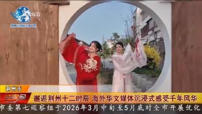 邂逅荆州十二时辰   海外华文媒体沉浸式感受千年风华