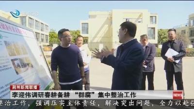 李迎伟调研春耕备耕    “群腐” 集中整治工作