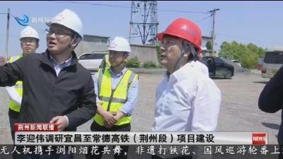 李迎伟调研宜昌至常德高铁 (荆州段) 项目建设