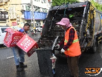 图集 | 道路恢复如初 红马甲是城市最耀眼的风景