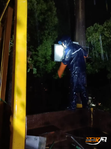 沙农集团：连夜抢修保供电 清淤排涝护园区
