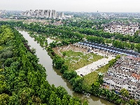 新北门护城河环河口袋公园建成 市民休闲添新景